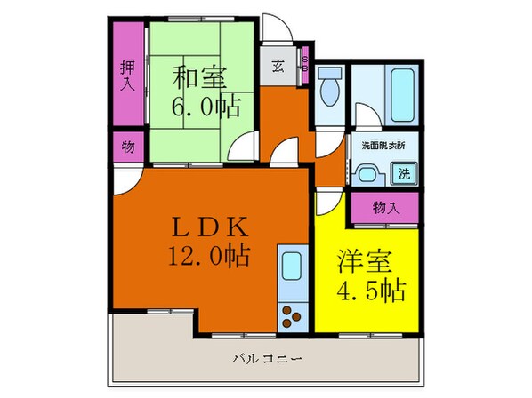 グレースヒル香露園の物件間取画像